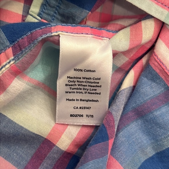🌟2/$15🌟Talbots Plaid Button-Down Shirt, MP - Picture 9 of 9